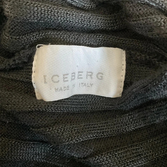 Iceberg Ribbed Knit Cardigan Made in Italy - Picture 6 of 6